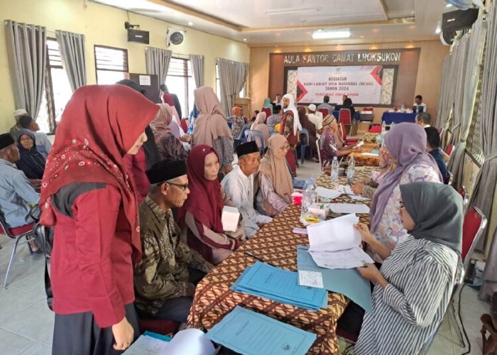 Sebanyak 145 Pasutri Lansia Ikuti Isbat Nikah di Aceh Utara Dalam Rangka HLUN 2024. (Foto: Humas Aceh)