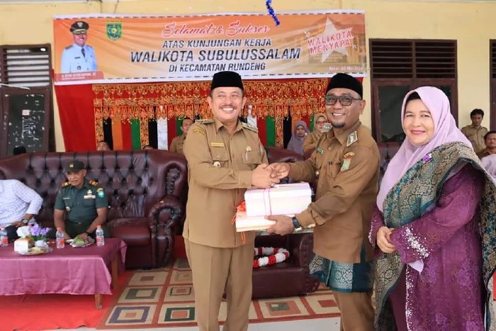 Wali Kota Subulussalam Menyapa Warga Kecamatan Rundeng. (Foto: Humas Aceh)