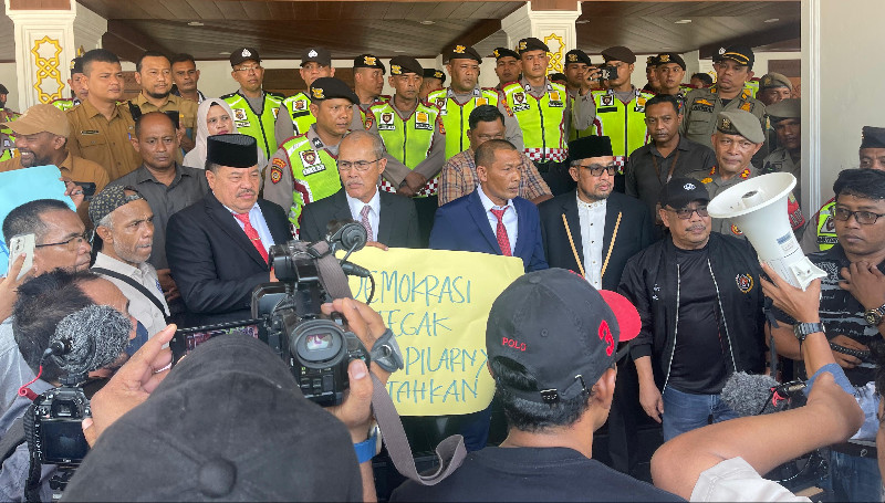 DPRA Terima Aspirasi Jurnalis Tolak RUU Penyiaran. (Foto: For Nukilan)