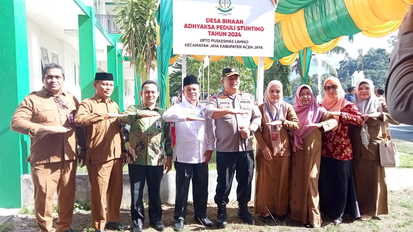 Kepala Kemenag Aceh Jaya Dukung Program Adhyaksa Peduli Stunting. (Foto: Kemenag Aceh Jaya)
