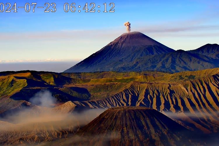 Visual Gunung Semeru Selasa pagi (Foto: Dok. PVMBG)