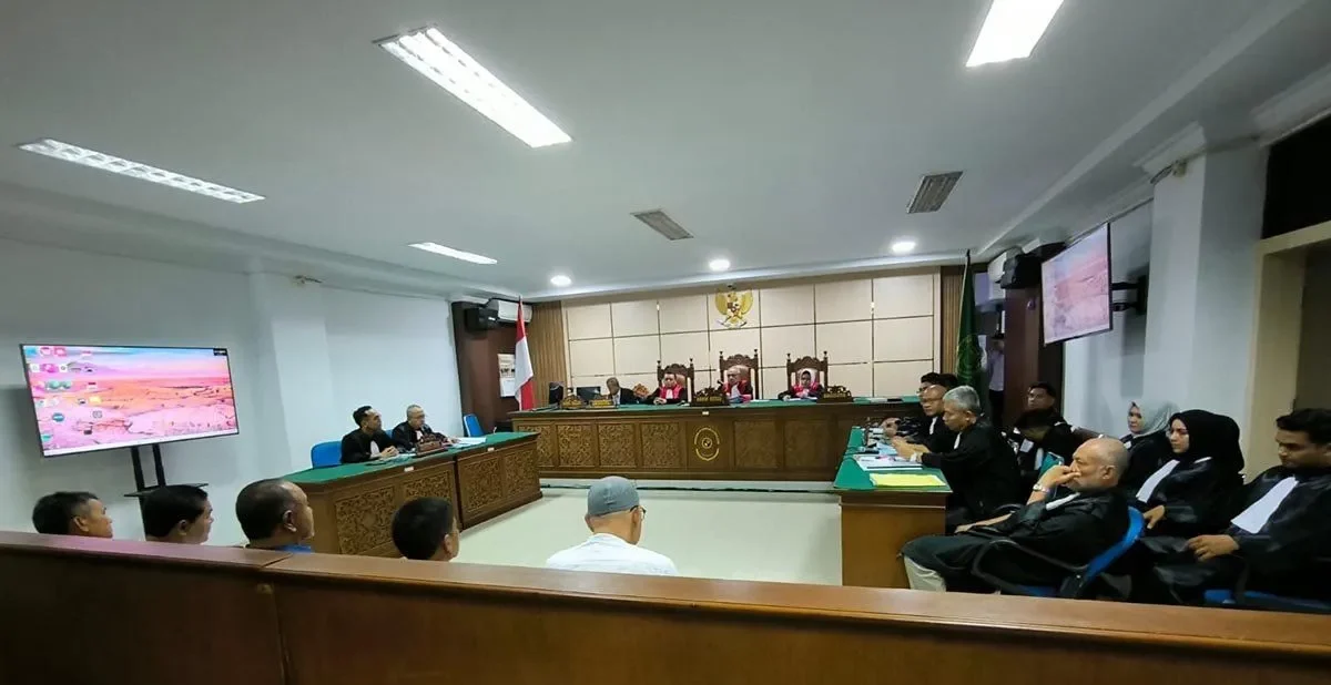 Sidang perkara tindak pidana korupsi pembangunan rumah sakit regional wilayah tengah di Pengadilan Tindak Pidana Korupsi pada Pengadilan Negeri Banda Aceh di Banda Aceh. (Foto: ANTARA)