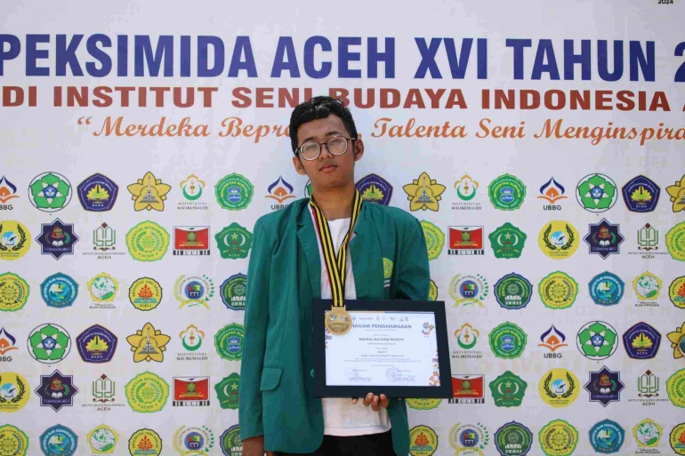 Mahasiswa Program Studi Arsitektur Fakultas Teknik Unmuha, Naufal Sulthana Pazeth. (Foto: Humas Unmuha)