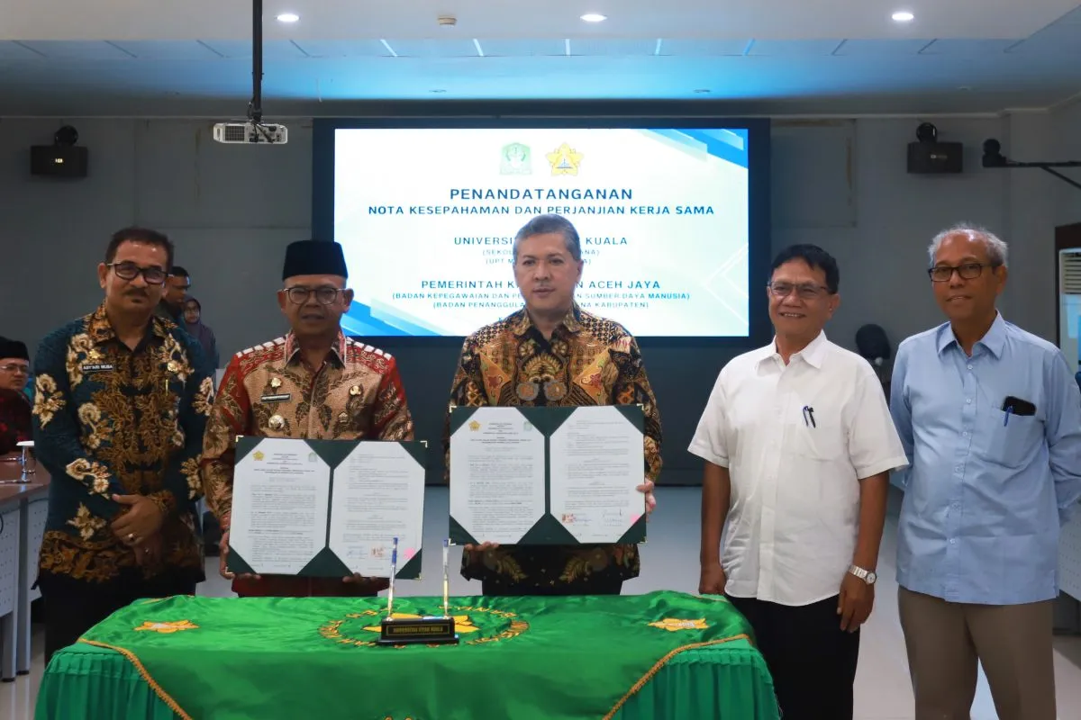 USK dan Pemkab Aceh Jaya Jalin Kerja Sama untuk Tingkatkan SDM. (Foto: Humas USK)