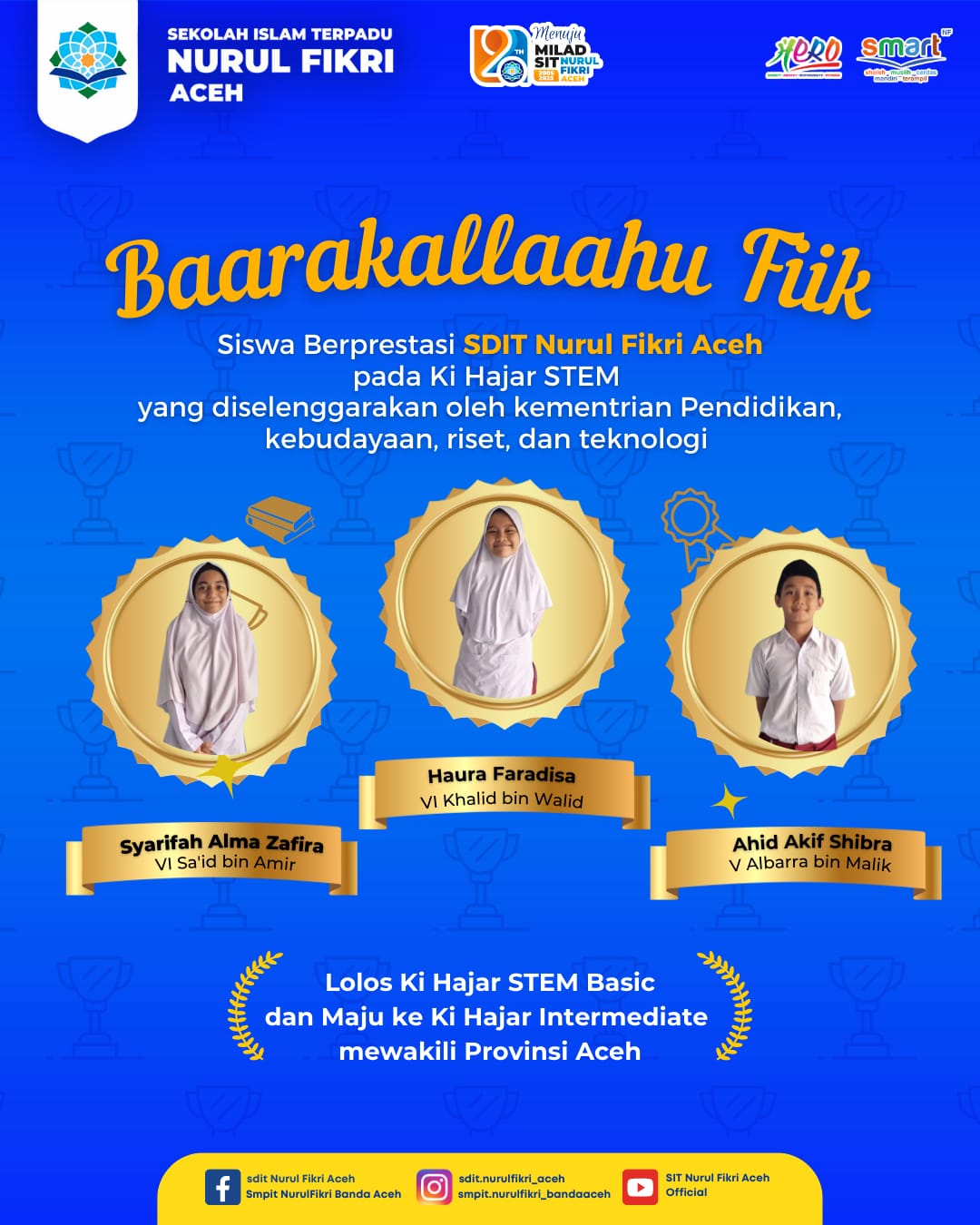 Siswa SDIT Nurul Fikri Aceh Lolos ke Tingkat Nasional KIHAJAR STEM 2024. (Foto: For Nukilan)
