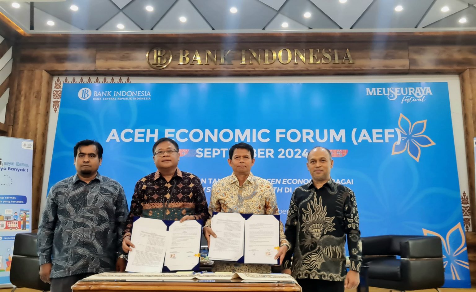 BI dan Universitas Teuku Umar Tandatangani Kerjasama untuk Penanganan Inflasi Non-Inti di Sektor Perikanan. (Foto: Humas UTU)
