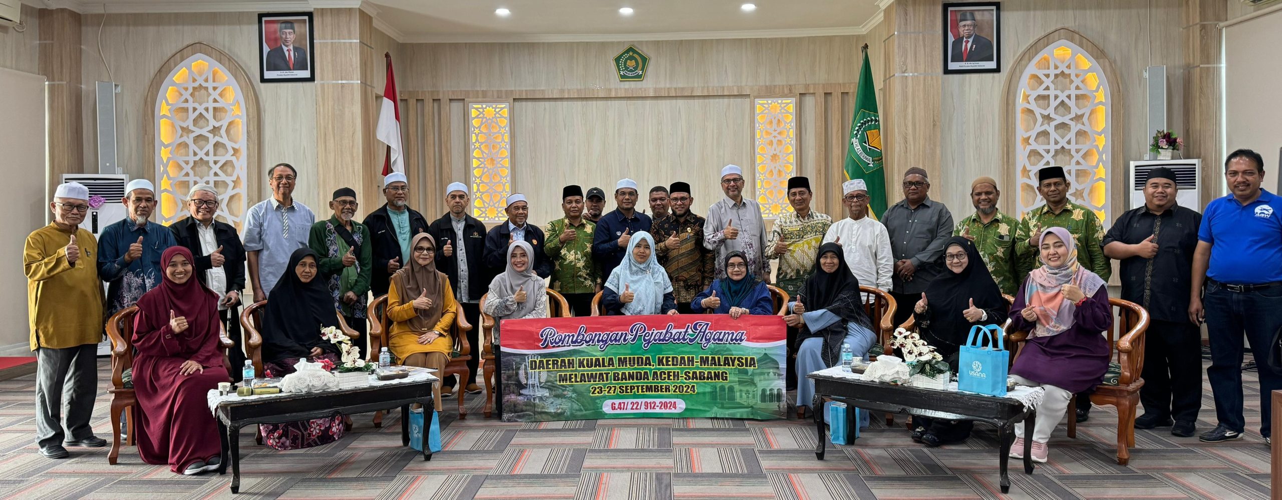 Delegasi Malaysia Kunjungi Kemenag Aceh, Perkuat Hubungan Sejarah dan Ukhuwah. (Foto: Kemenag Aceh)
