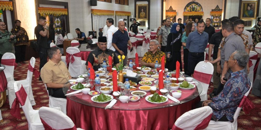 Pj Gubernur Aceh Sambut Kepala BNN RI di Meuligoe Gubernur. (Foto: MC Aceh)