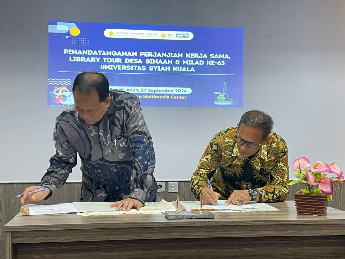 Pemkab Aceh Besar dan USK Jalin Kerja Sama untuk Tingkatkan Literasi Desa. (Foto: MC Abes)