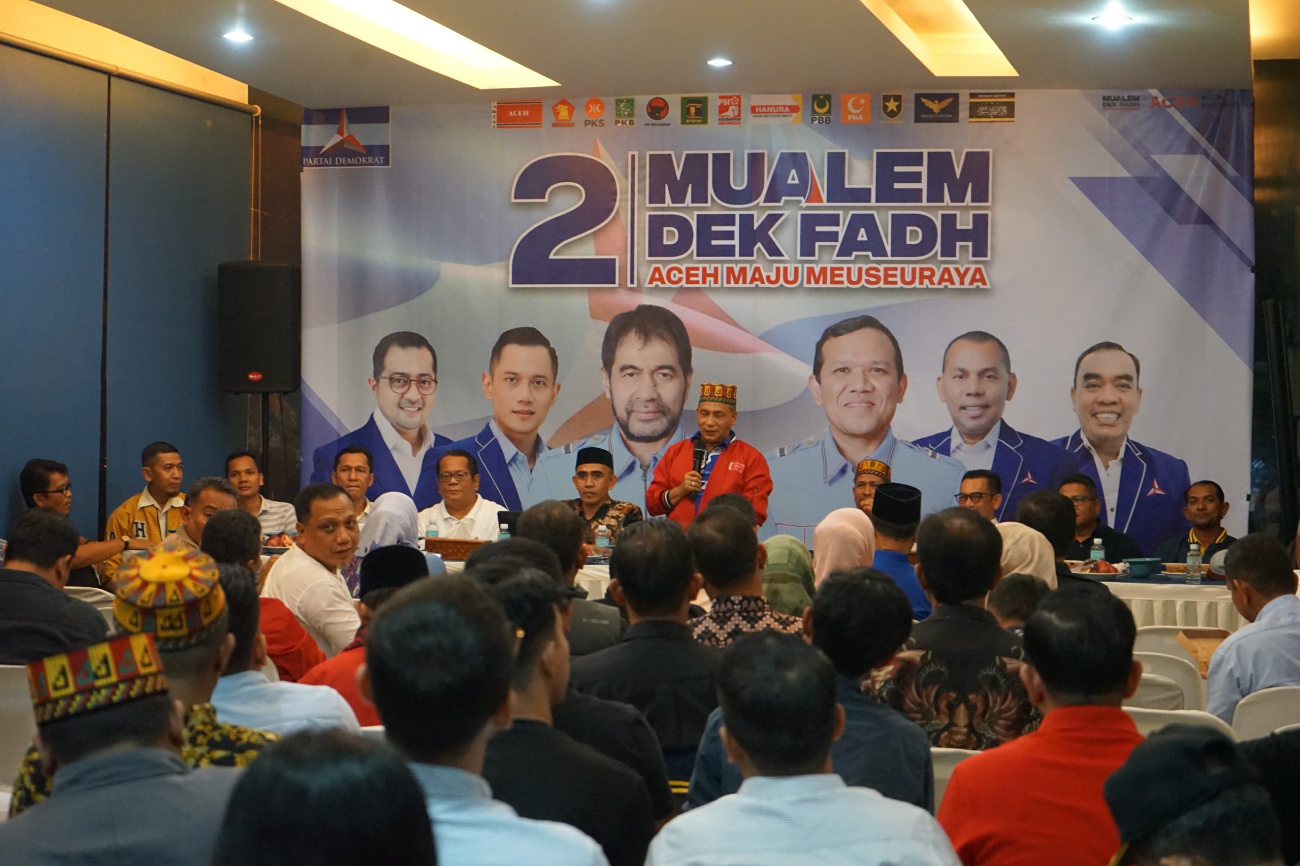 Rapat Perdana Badan Pemenangan Mualem-Dek Fadh. (Foto: For Nukilan)
