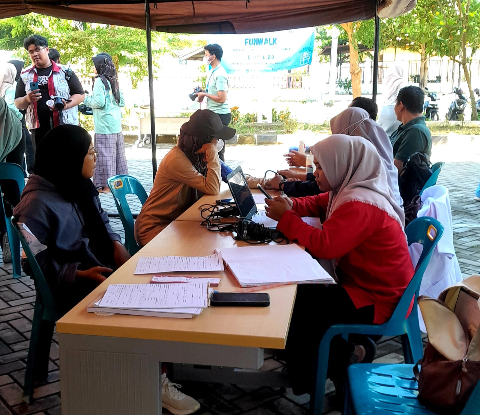 Kegiatan donor darah di acara U-DARE 2.0. (Foto: Nukilan)