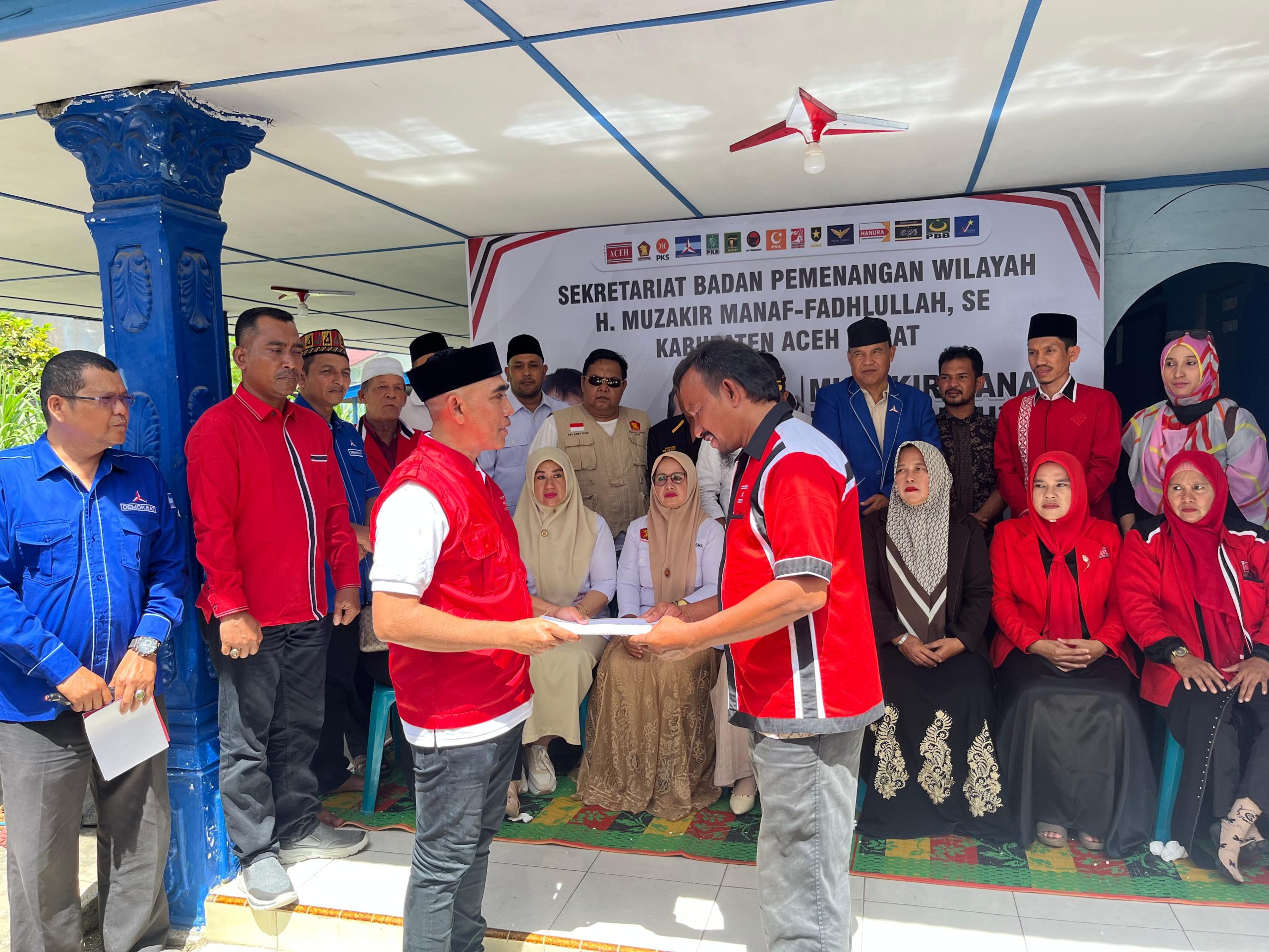 Badan Pemenangan Wilayah Mualem-Dek Fadh Aceh Barat Dikukuhkan. (Foto: For Nukilan)