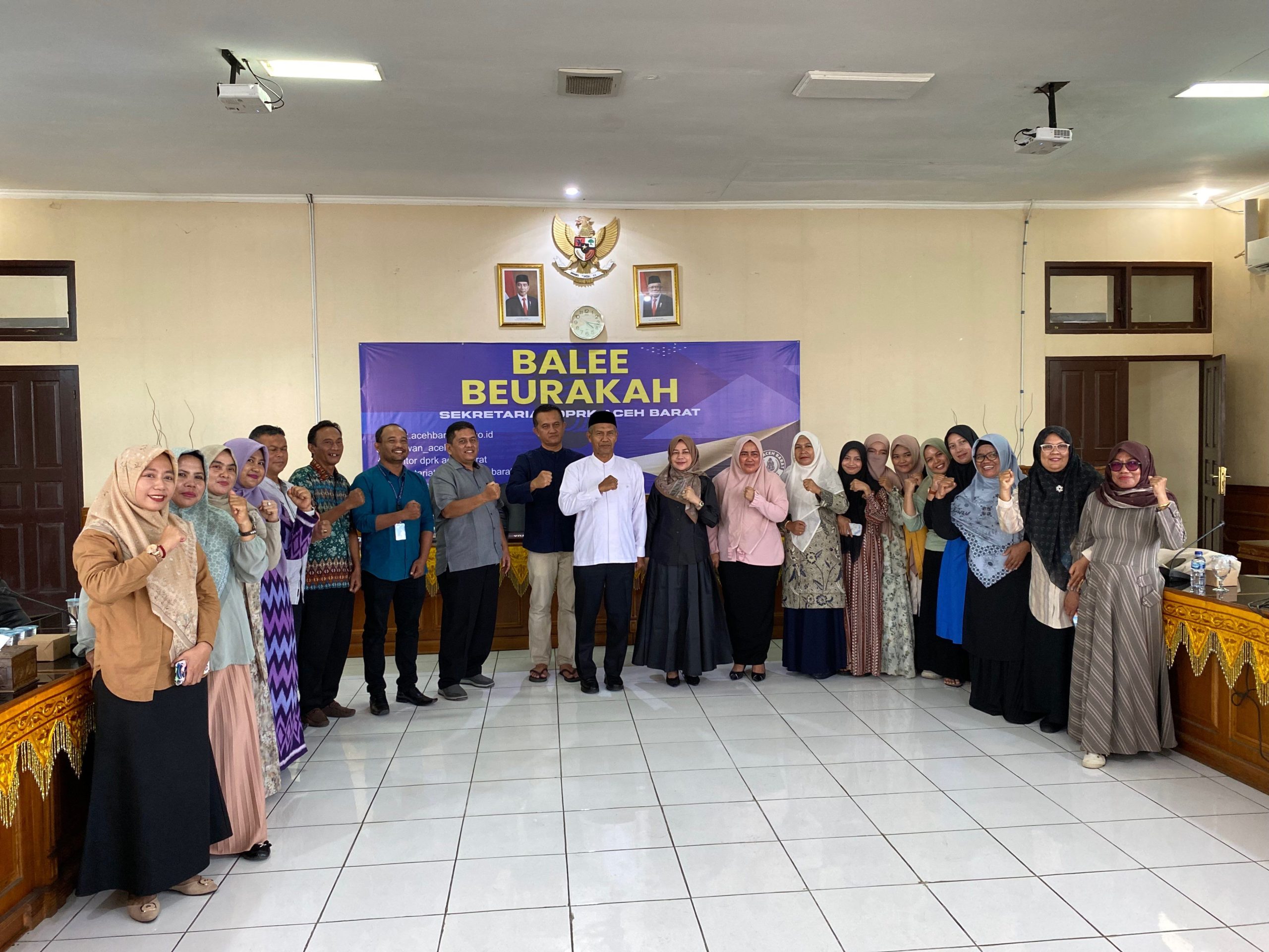 Peluncuran 'Balee Beurakah' Media Center Sekretariat DPRK Aceh Barat. (Foto: RRI)