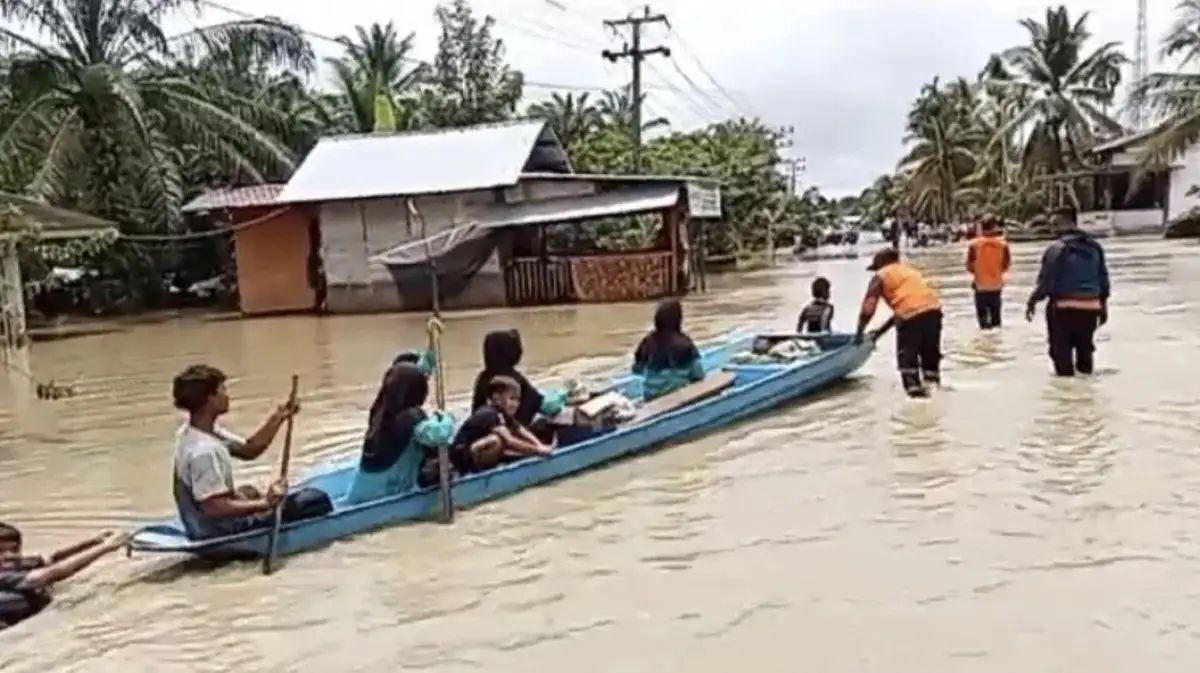 Puluhan Desa di Nagan Raya Terendam Banjir