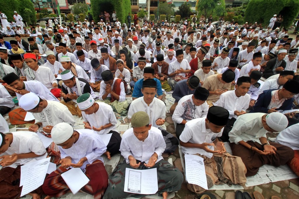 Ilustrasi santri pondok pesantren. (Foto: Antara)