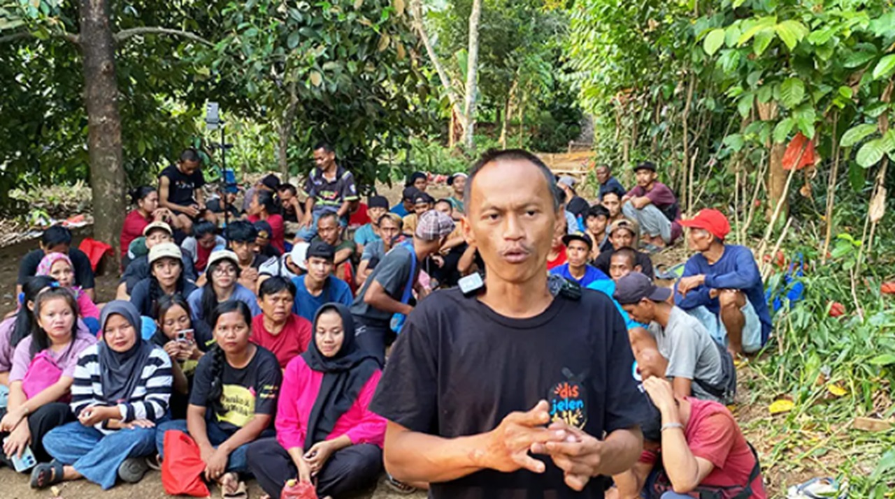 Kreator konten joget "Patuk Ayam" Gunawan Sadbor. (Foto: sukabumiupdate.com)