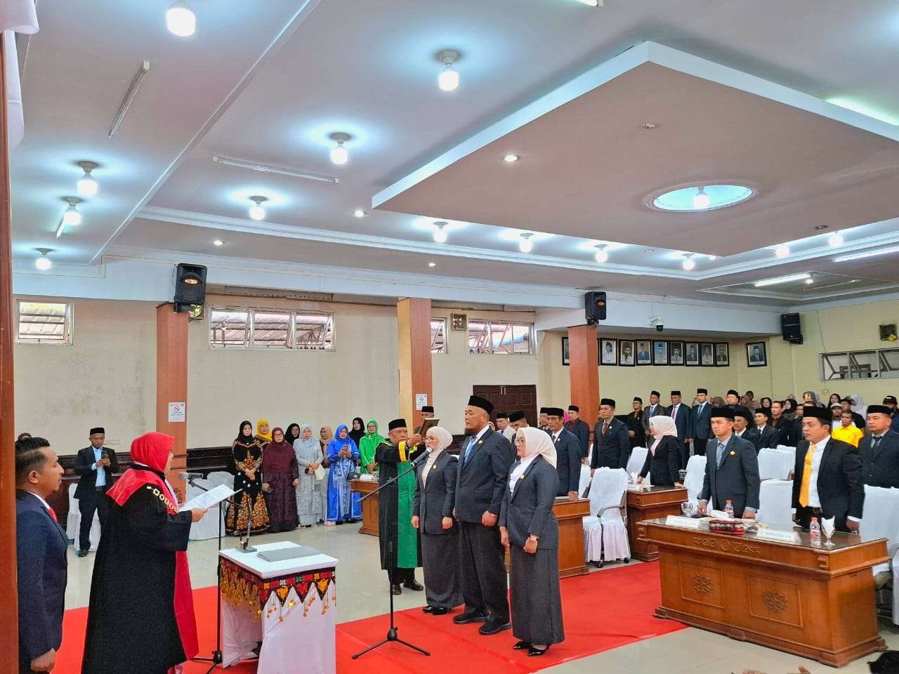 Fitriana Mugie Resmi Jabat Ketua DPRK Aceh Tengah Periode 2024-2029. (Foto: RRI)