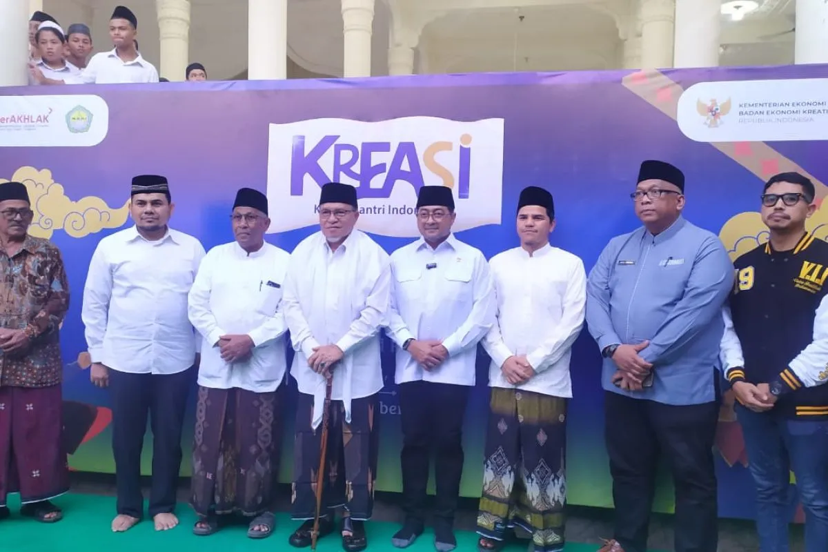 Menekraf Dorong Santri Jadi Penggerak Ekonomi Kreatif Melalui Program Kreasi. (Foto: ANTARA)