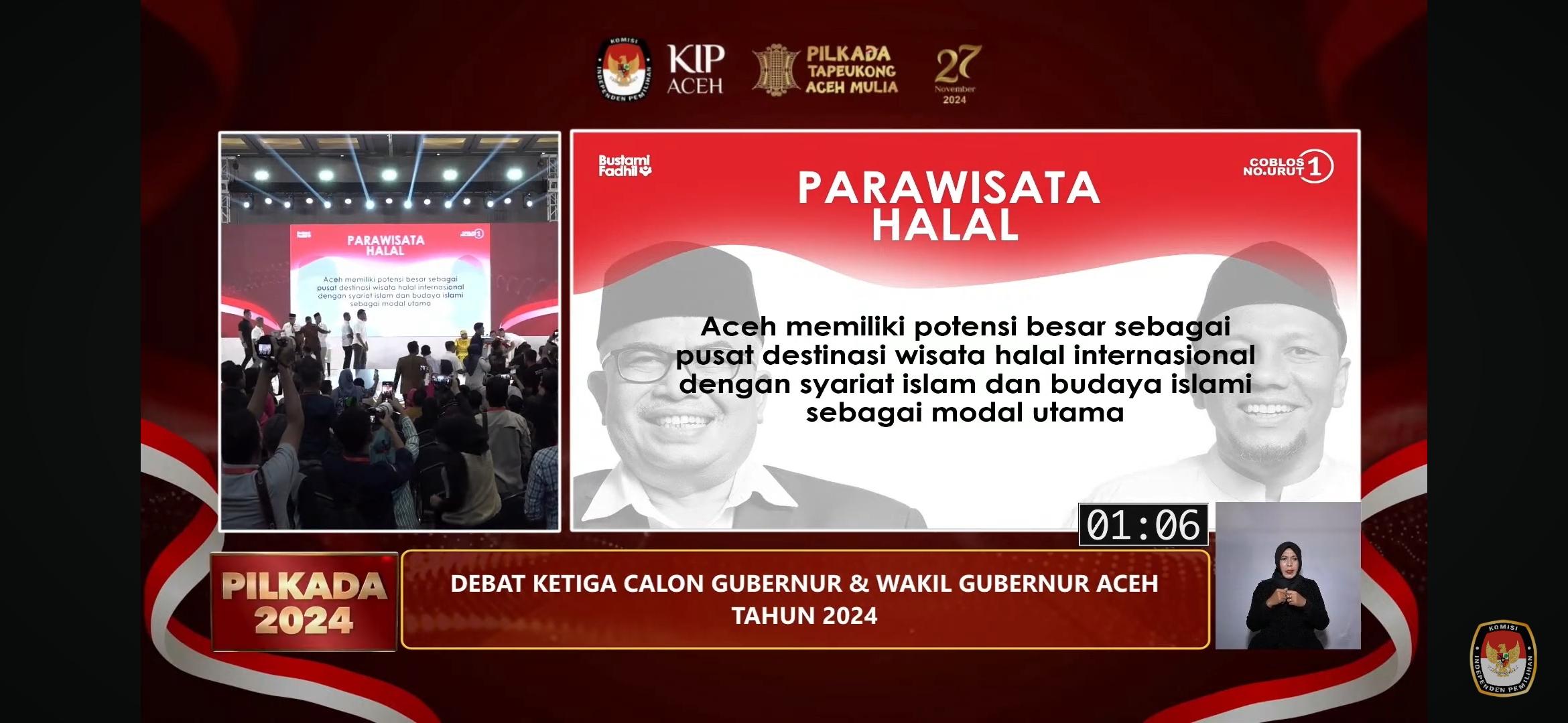 Debat Publik Gubernur Aceh Ricuh, Siaran Langsung Dihentikan