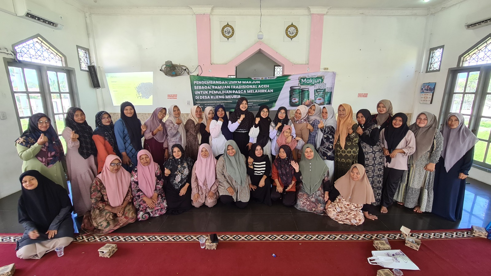Kosabangsa UUI Adakan Workshop Pengembangan UMKM Makjun Tradisional di Klieng Meuria. (Foto: For Nukilan)