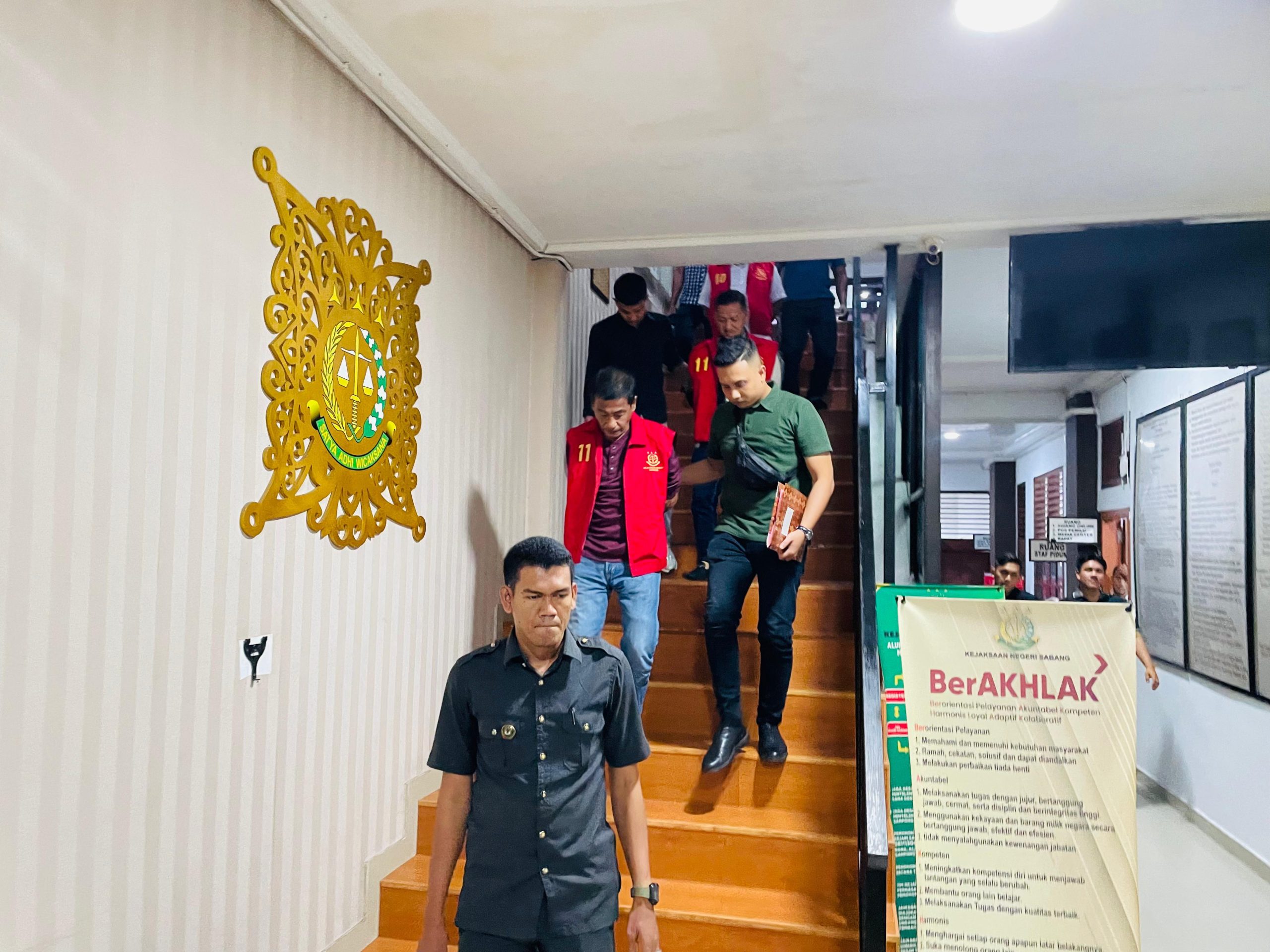 Penahanan Tiga Pejabat BUMD Sabang. (Foto: Dok. Kejari  Sabang)