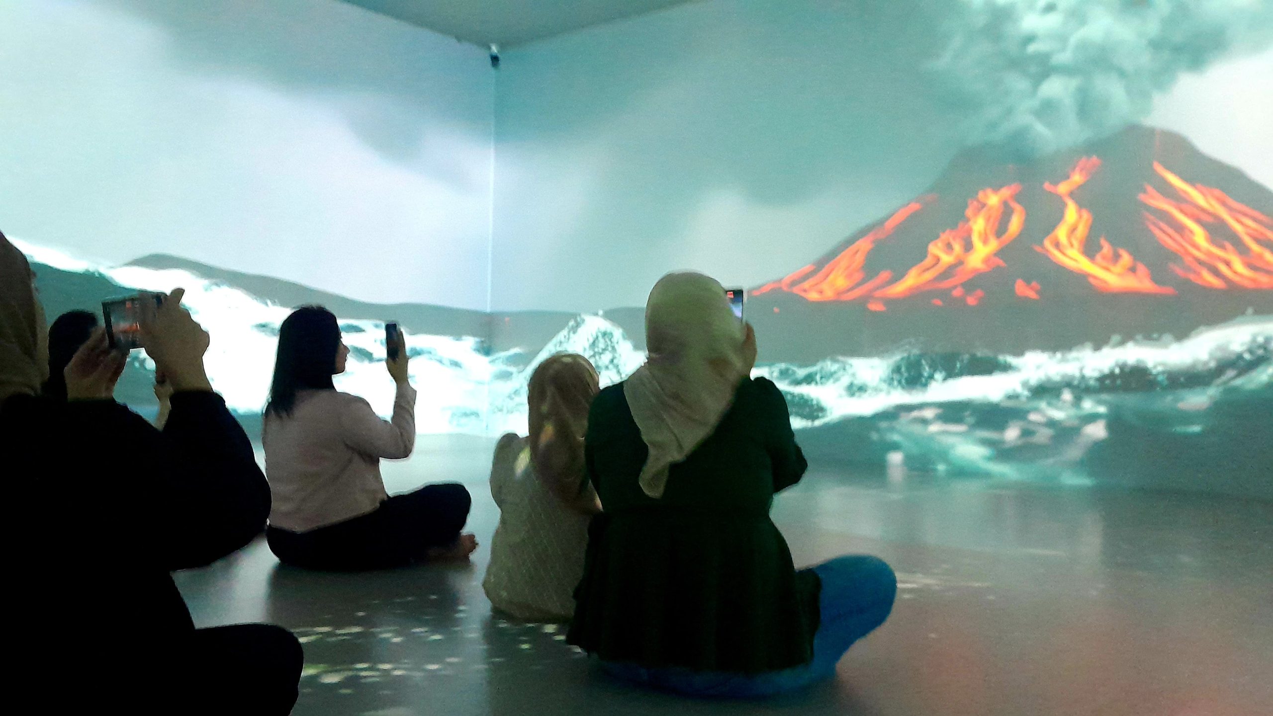 Ruang ImersifA ini menjadi daya tarik baru di Museum Nasional Indonesia. (Foto: Nukilan)