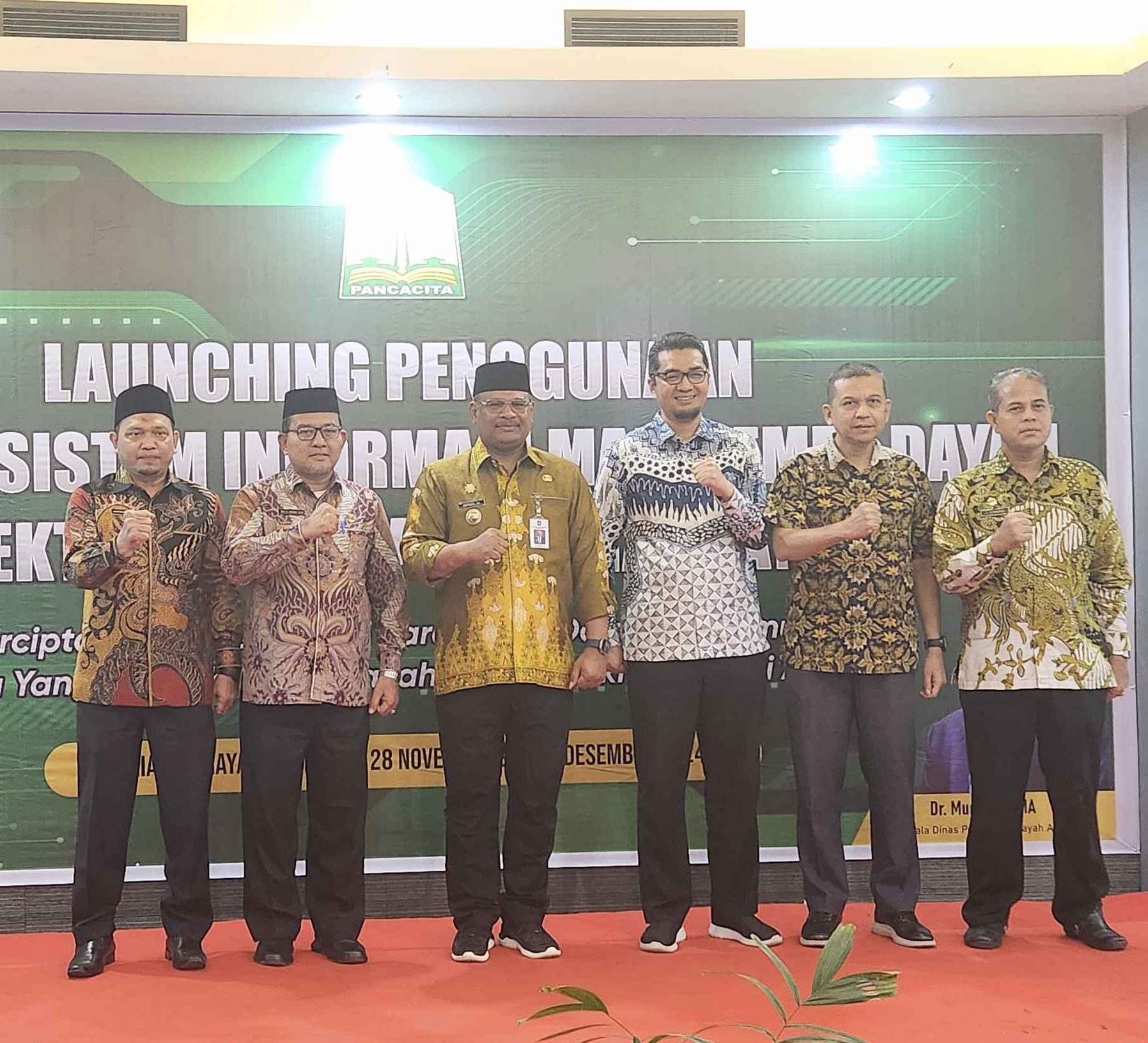Kakanwil Kemenag Aceh dan Pj Gubernur Luncurkan E-Datuda untuk Pengelolaan Data Dayah. (Foto: Kemenag Aceh)