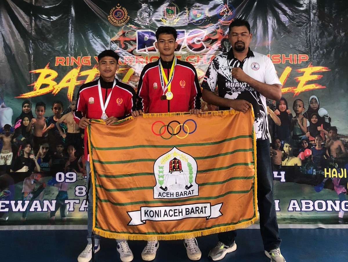 Atlet Aceh Barat Raih Medali di Ajang Muaythai Internasional di Malaysia. (Foto: RRI)