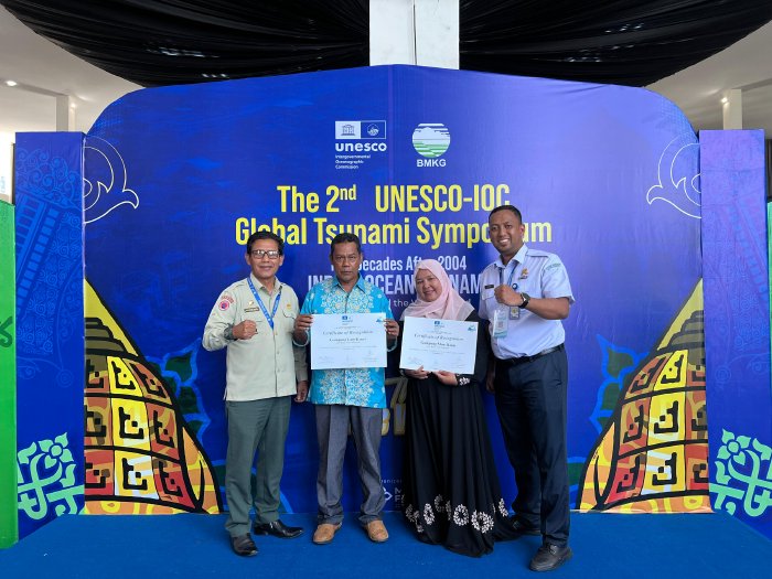 UNESCO Tetapkan Dua Gampong di Aceh Besar sebagai Daerah Tsunami Ready. (Foto: MC Aceh Besar)