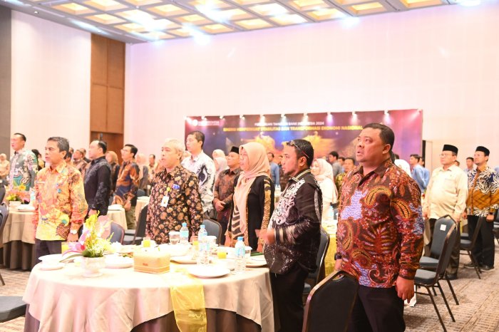 Sekda Aceh Besar Hadiri Pertemuan Tahunan BI 2024. (Foto: MC Aceh Besar)