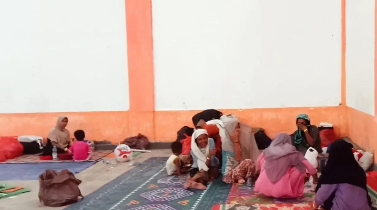 152 Imigran Rohingya Akhirnya Ditampung di GOR Aceh Selatan. (Foto: ANTARA)