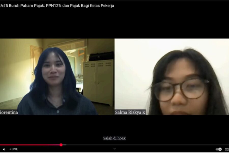 Tangkapan Layar Live Youtube Channel Pijar Partai Buruh. (Foto: For Nukilan)