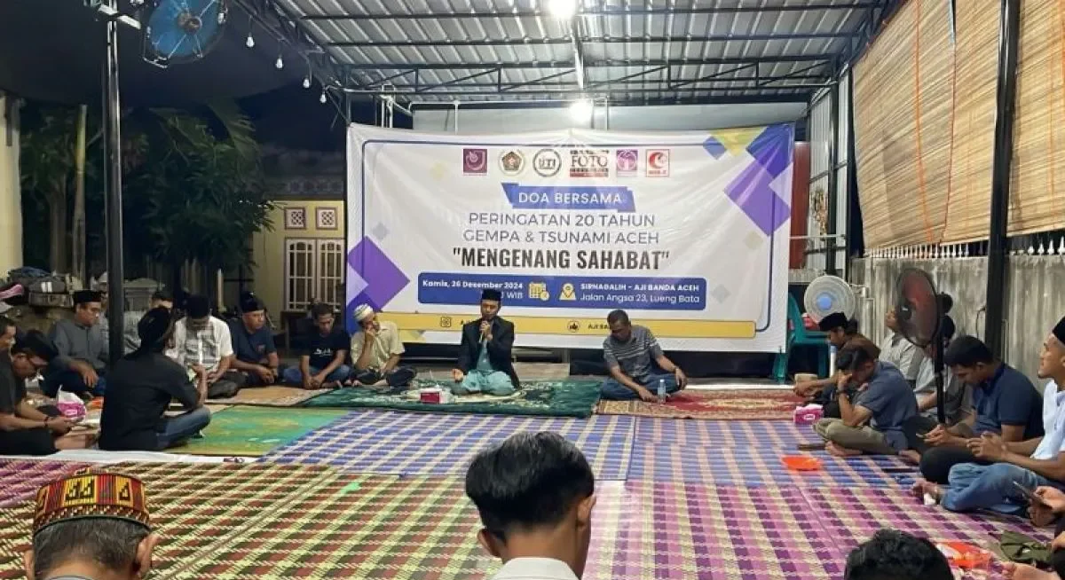 Organisasi Pers Aceh Gelar Doa Bersama untuk Jurnalis Korban Tsunami. (Foto: ANTARA)