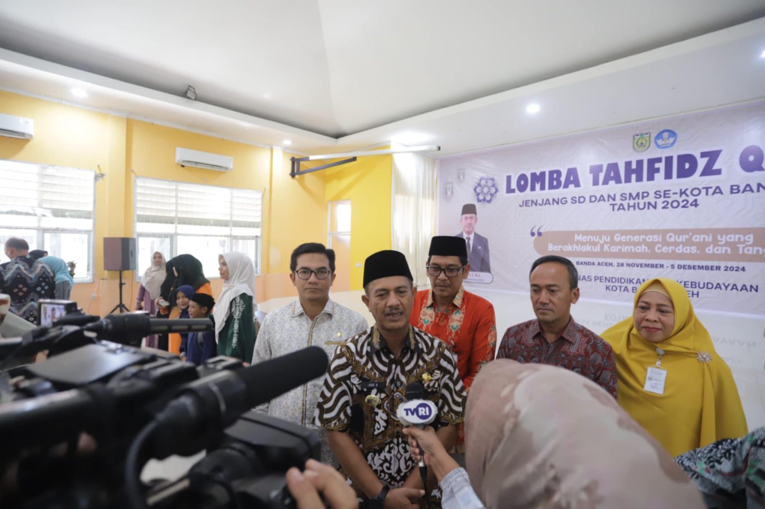 Pj Wali Kota Banda Aceh Buka Lomba Tahfiz. (Foto: MC BNA)
