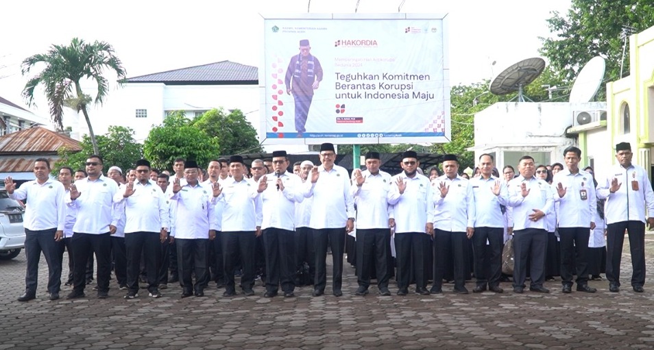 Kanwil Kemenag Aceh Gelar Ikrar Harkordia 2024. (Foto: Kemenag Aceh)