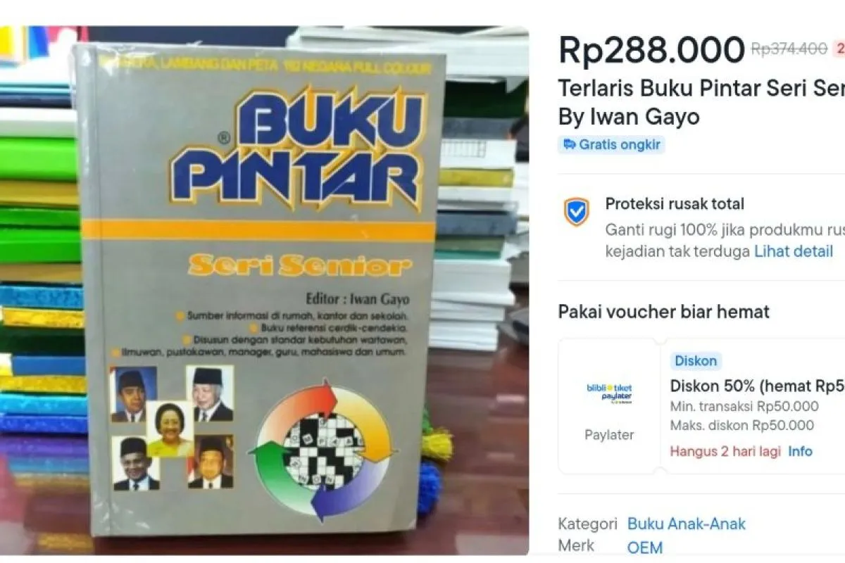 Buku pintar karya Iwan Gayo yang banyak dijual di toko online. (Foto: SS)