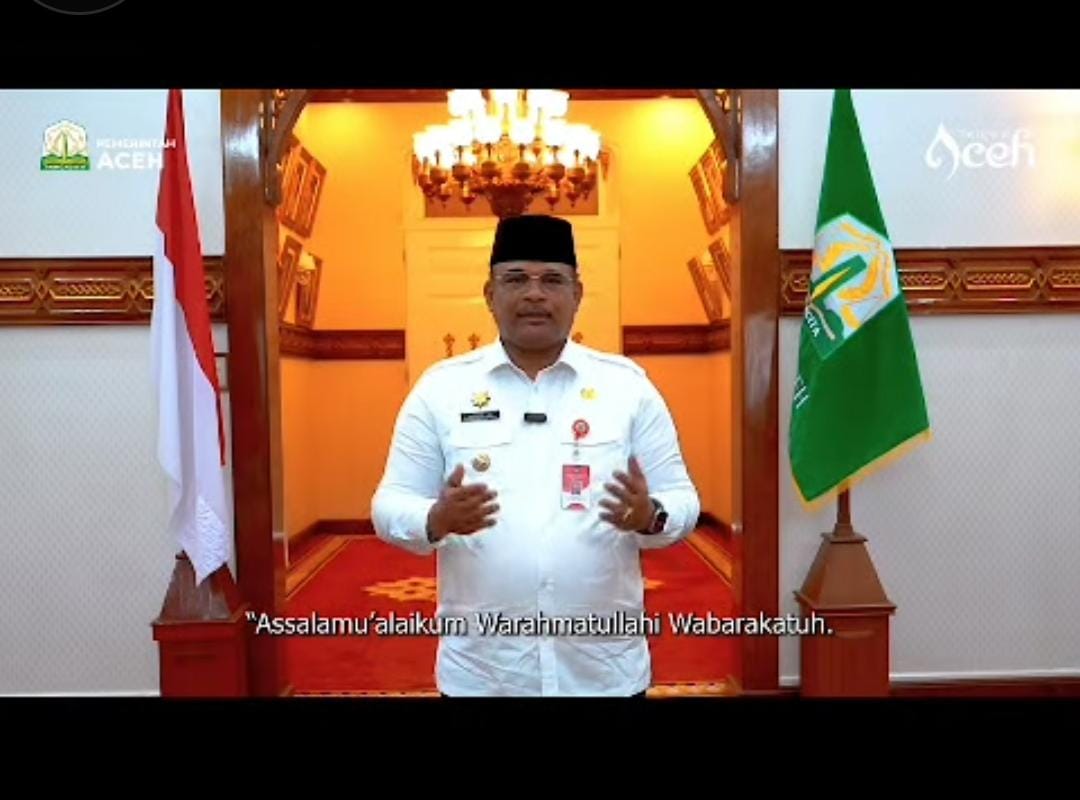 Pj Gubernur Aceh Ajak Masyarakat Renungi Peringatan 2 Dekade Tsunami. (Foto: Tangkapan Layar)