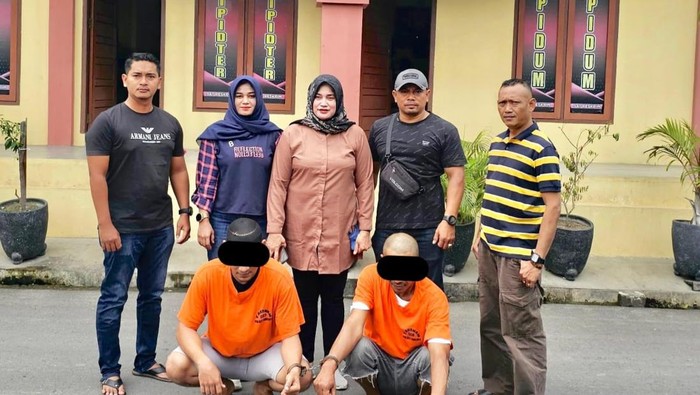 Polisi Tangkap Dua Pelaku TPPO Asal Bireuen yang Jual Korban ke Laos. (Foto: Detik.com)