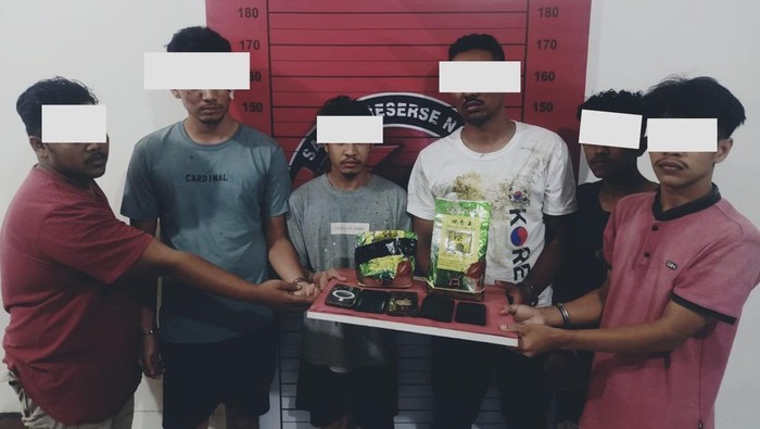 Polisi Tangkap 7 Pengedar Sabu 2,5 Kilogram di Aceh Utara. (Foto: Detik)