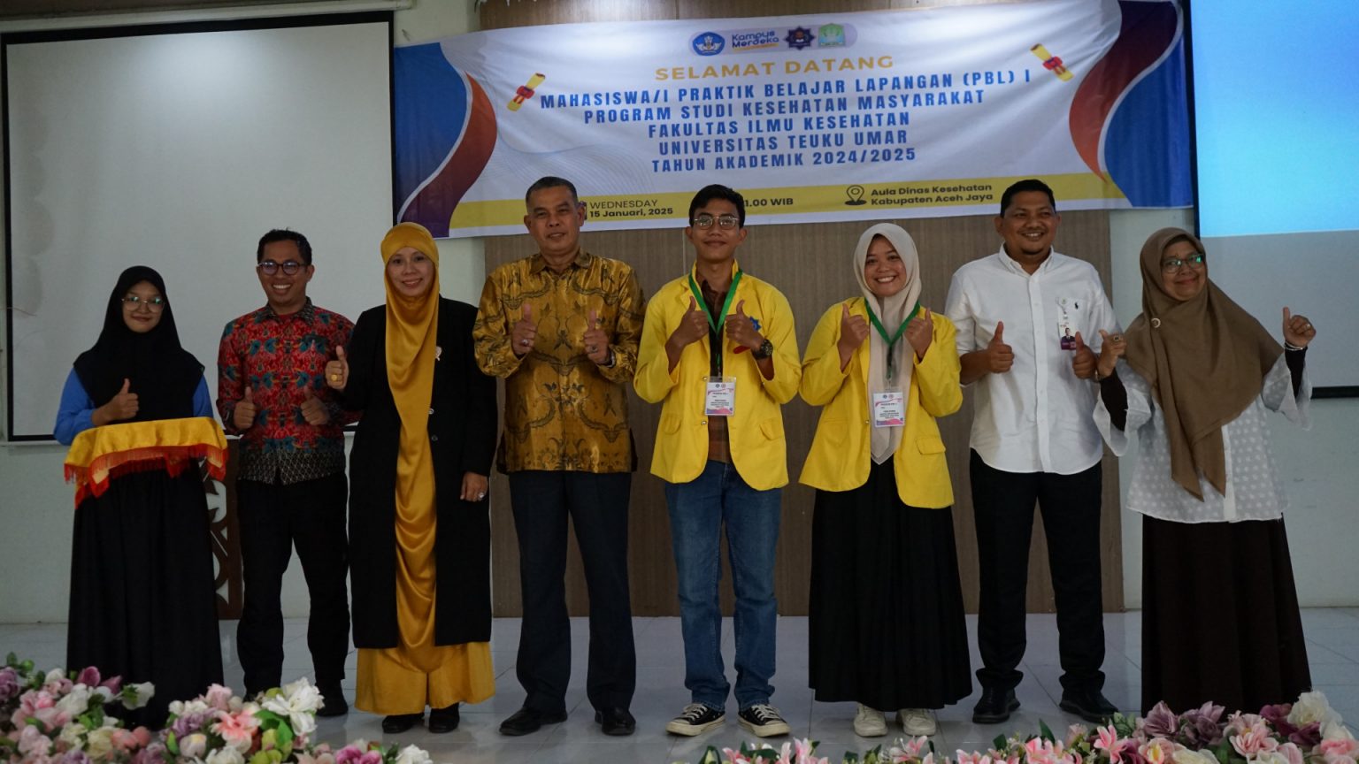 Prodi Kesehatan Masyarakat UTU Distribusikan 53 Mahasiswa untuk PBL I di Aceh Jaya. (Foto: Humas UTU)