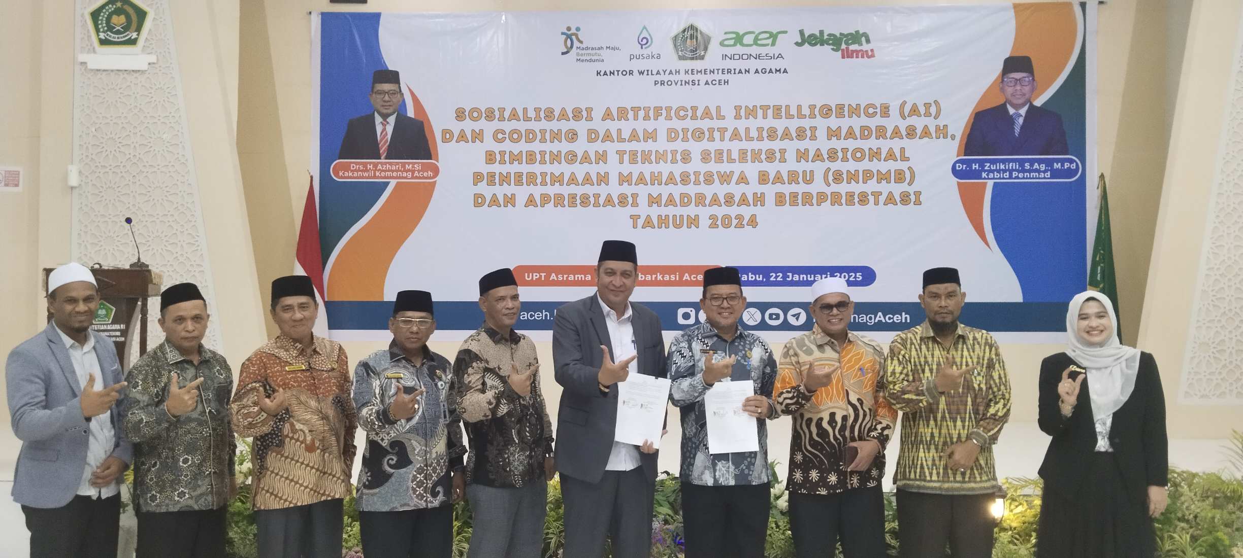 Kanwil Kemenag Aceh dan UIA Perkuat Kolaborasi Melalui MoU. (Foto: Kemenag Aceh)