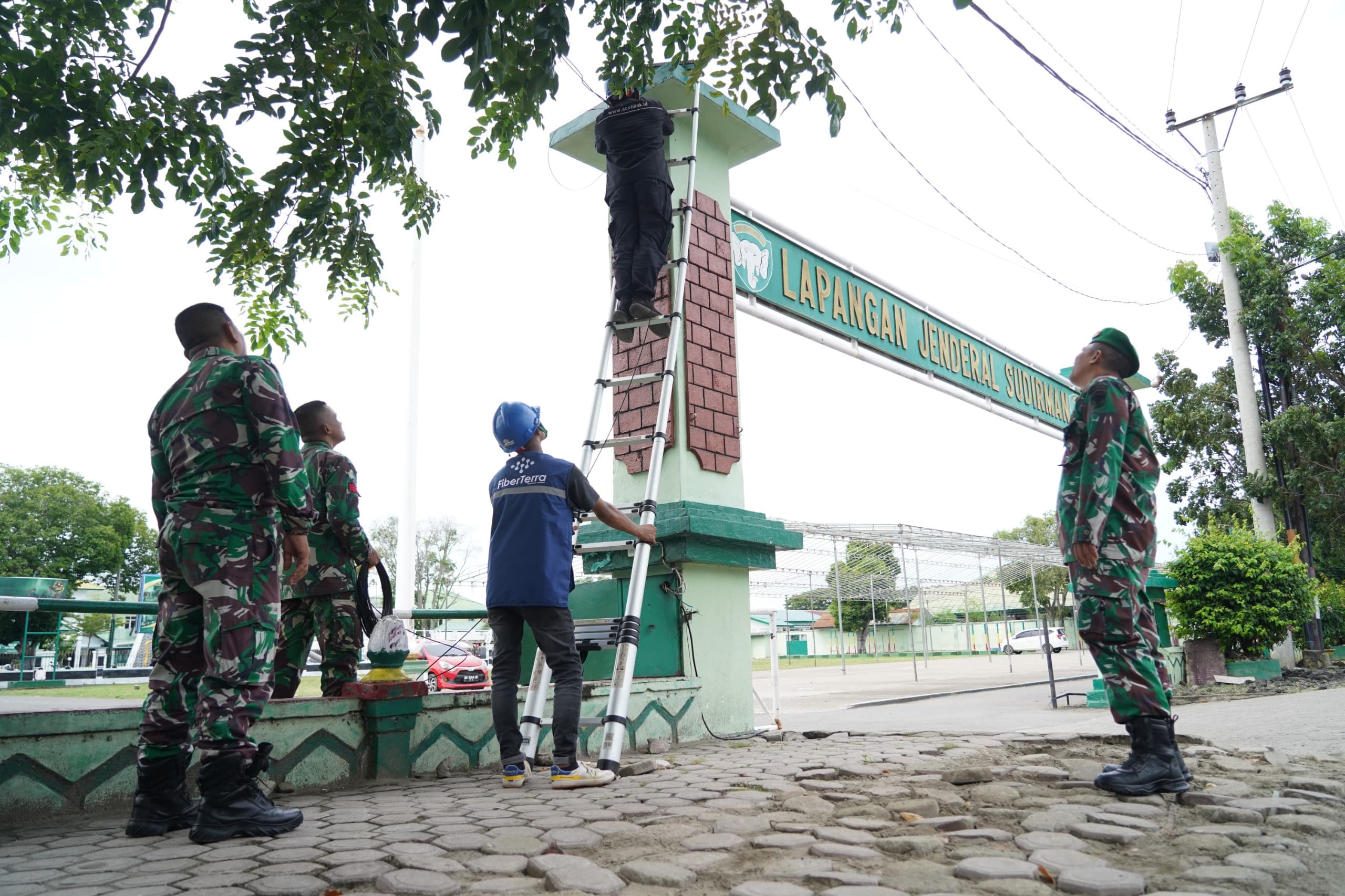 Korem 011/Lilawangsa dan PT Aceh Link Sediakan Wifi Gratis di Lapangan Jenderal Sudirman