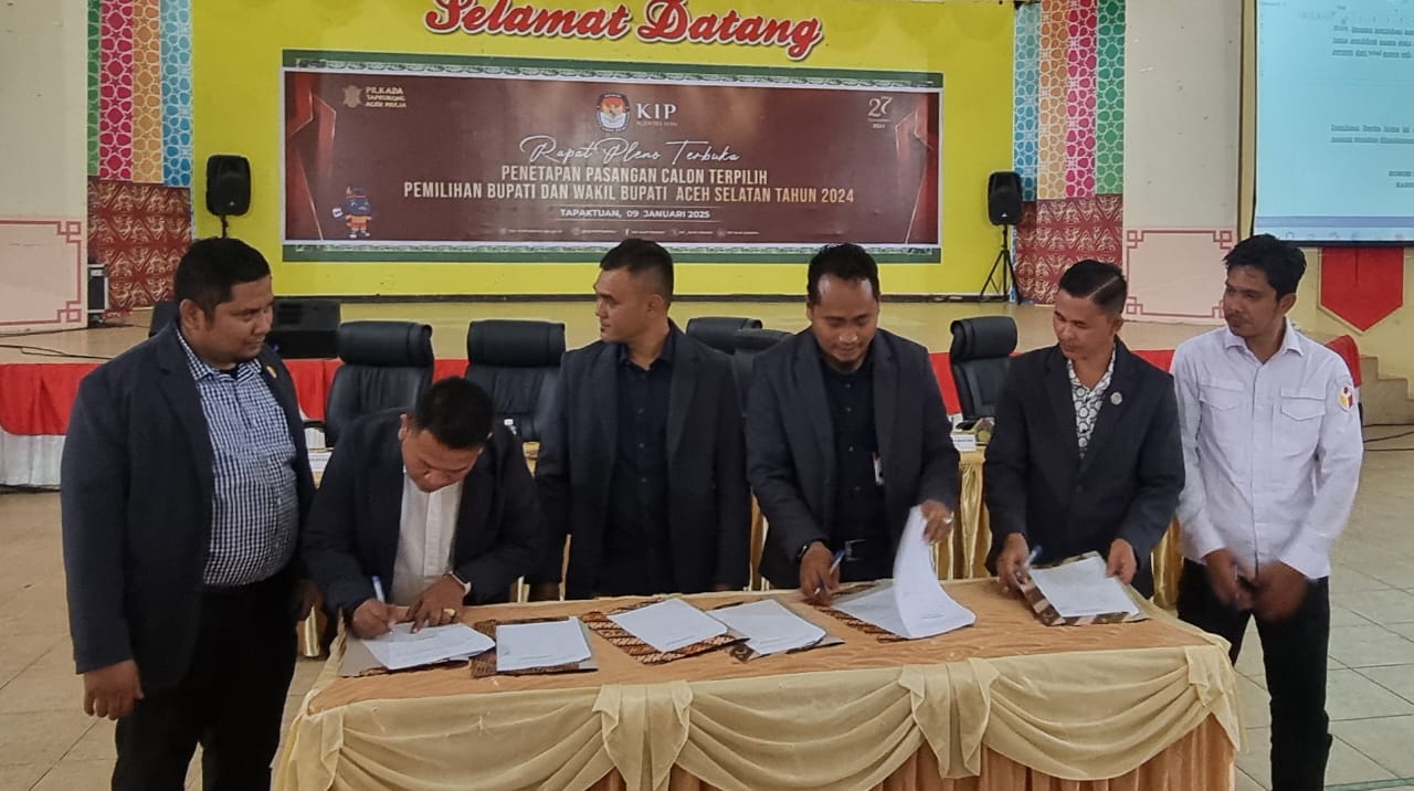 H. Mirwan dan Baital Muqadis Resmi Pimpin Aceh Selatan. (Foto: TheTapaktuanPost)