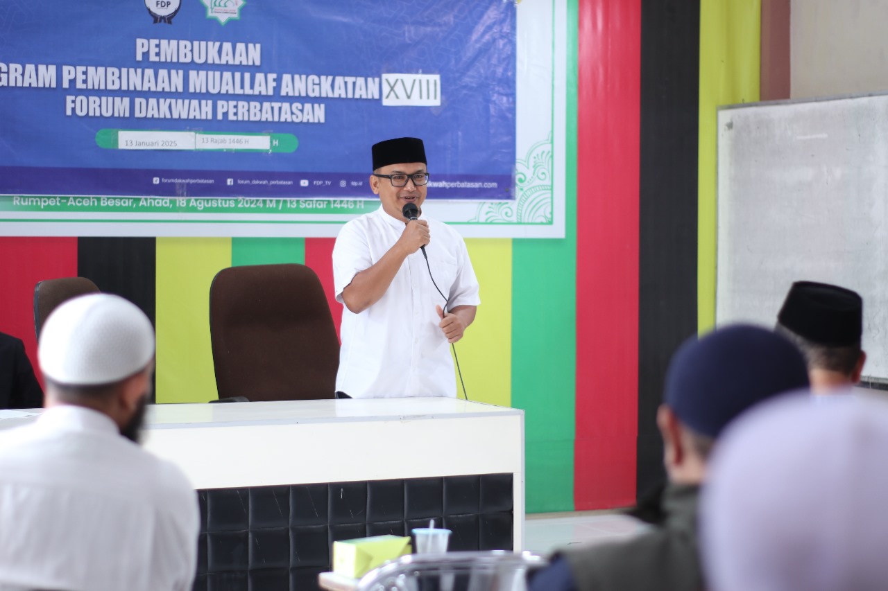 Ketua Baitul Mal Aceh Buka Program Pembinaan Muallaf Angkatan ke-18. (Foto: For Nukilan)