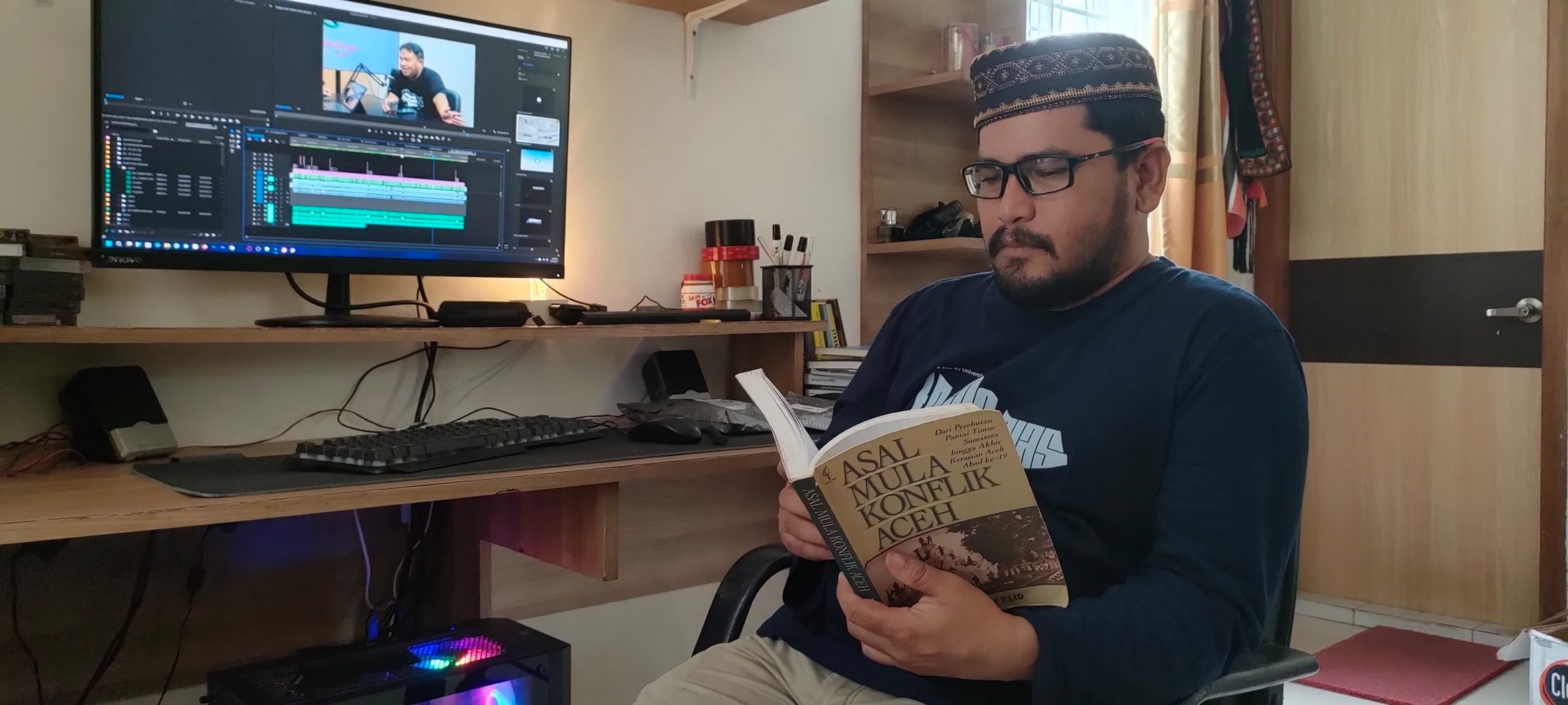 Davi Abdullah, budayawan sekaligus pembuat film independen. (Foto: For Nukilan)