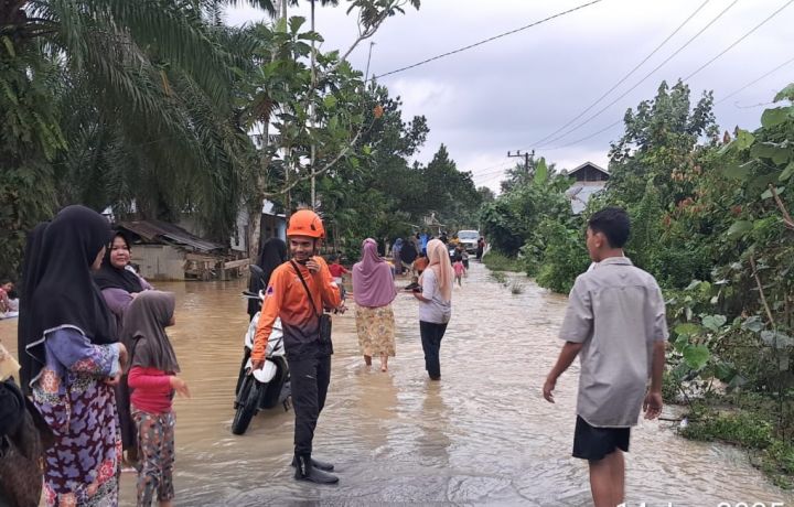 Ilustrasi Banjir melanda Aceh Tamiang. (Foto: MetroTV)