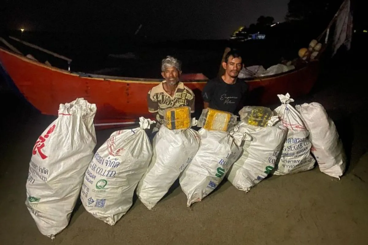 Polri Tangkap Empat Warga Aceh, Diduga Bagian dari Jaringan Narkotika Internasional. (Foto: ANTARA)