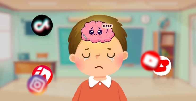 Ilustrasi Seseorang yang Mengalami Brain Rot (Foto: Retizen)