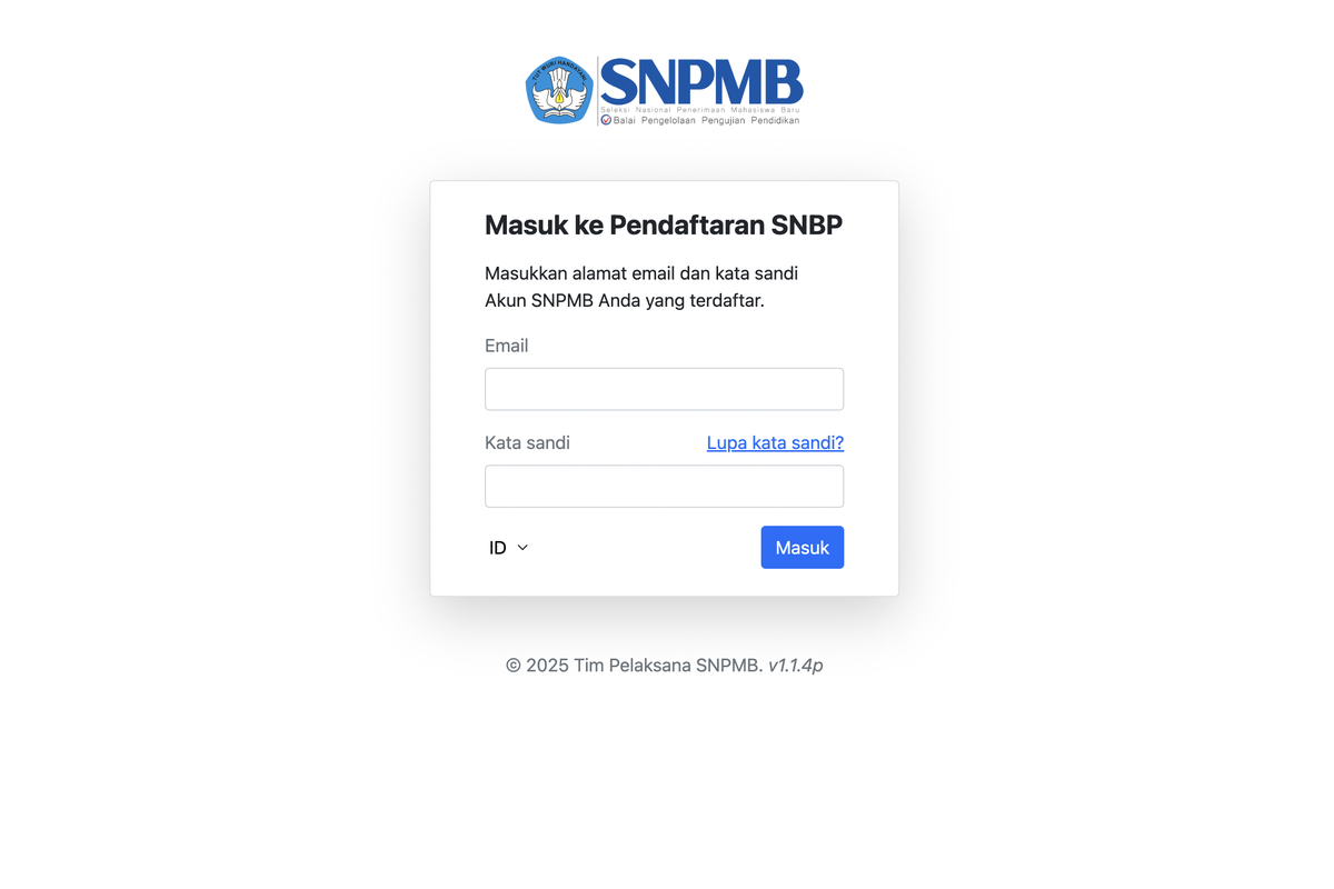 Cara daftar SNBP 2025, Sudah Dibuka, Ini Link dan Syarat Pendaftaran SNBP 2025. (Foto: Kompas.com)