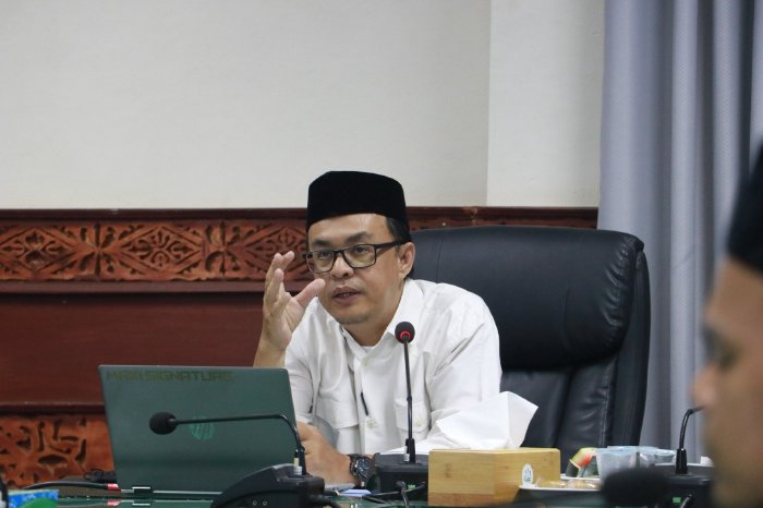 Rapat Perdana LPPOM MPU Aceh 2025 Bahas Penguatan Sistem Jaminan Produk Halal. (Foto: MPU)